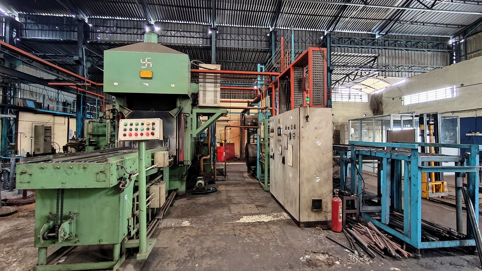 The heat treatment line